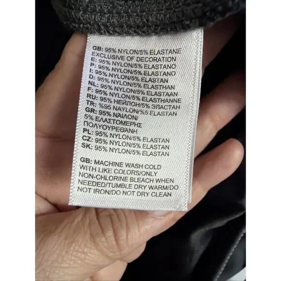 The North Face Shorts Womens Large Black Aphrodite Elastic Waist Hike Gym 4" - Picture 7 of 10